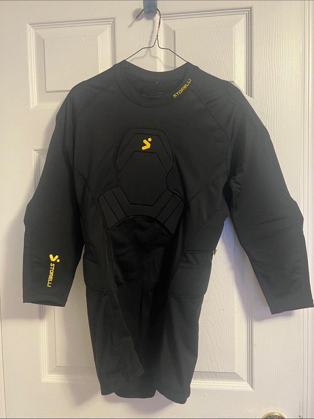Storrelli Young Adult Black Protective Sports compression padded top